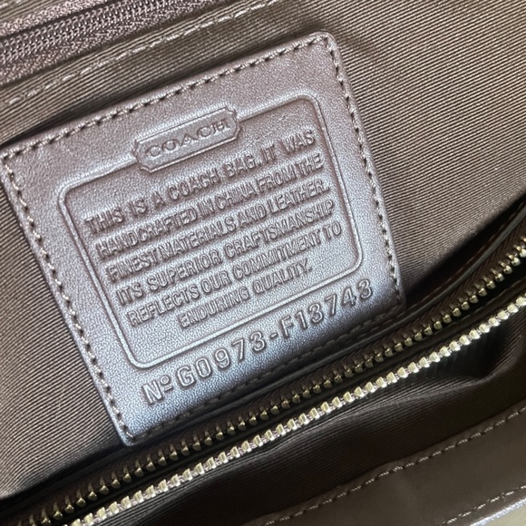 EUC Vintage Purple COACH Brown Handles - Picture 12 of 13